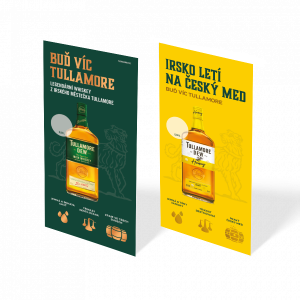 Tullamore D.E.W. Original & Honey vkladka do menu 20 ks